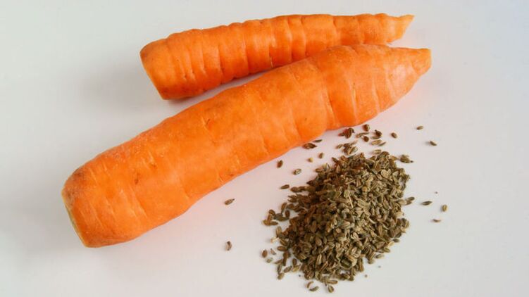 Carrot beans from parasites